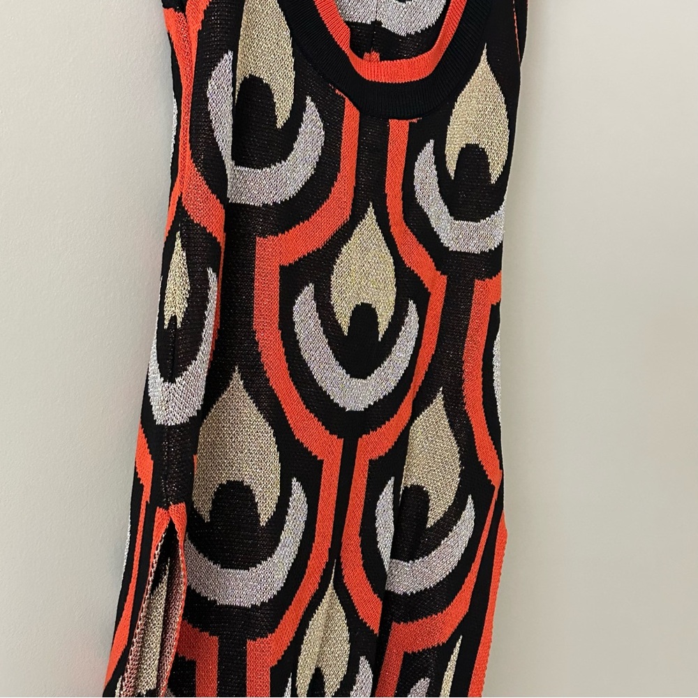 NWT Micas Knit Matching Set Size M Retro Pattern Tank Top + Pants - Picture 5 of 8